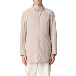 Beige Recycled Polyester Men Jacket