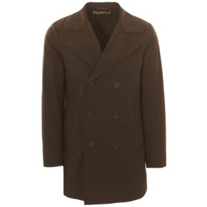 Brown Recycled Polyester Men Jacket