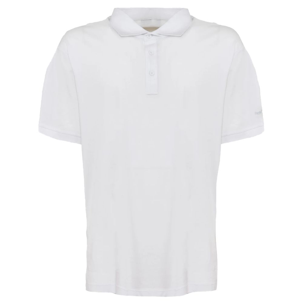 White Cotton Polo Shirt