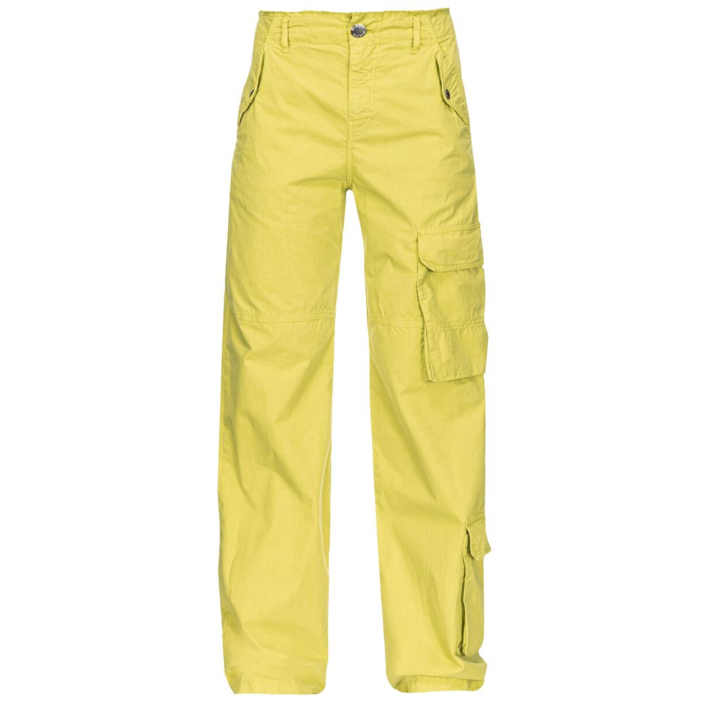 Green Cotton Jeans & Pant