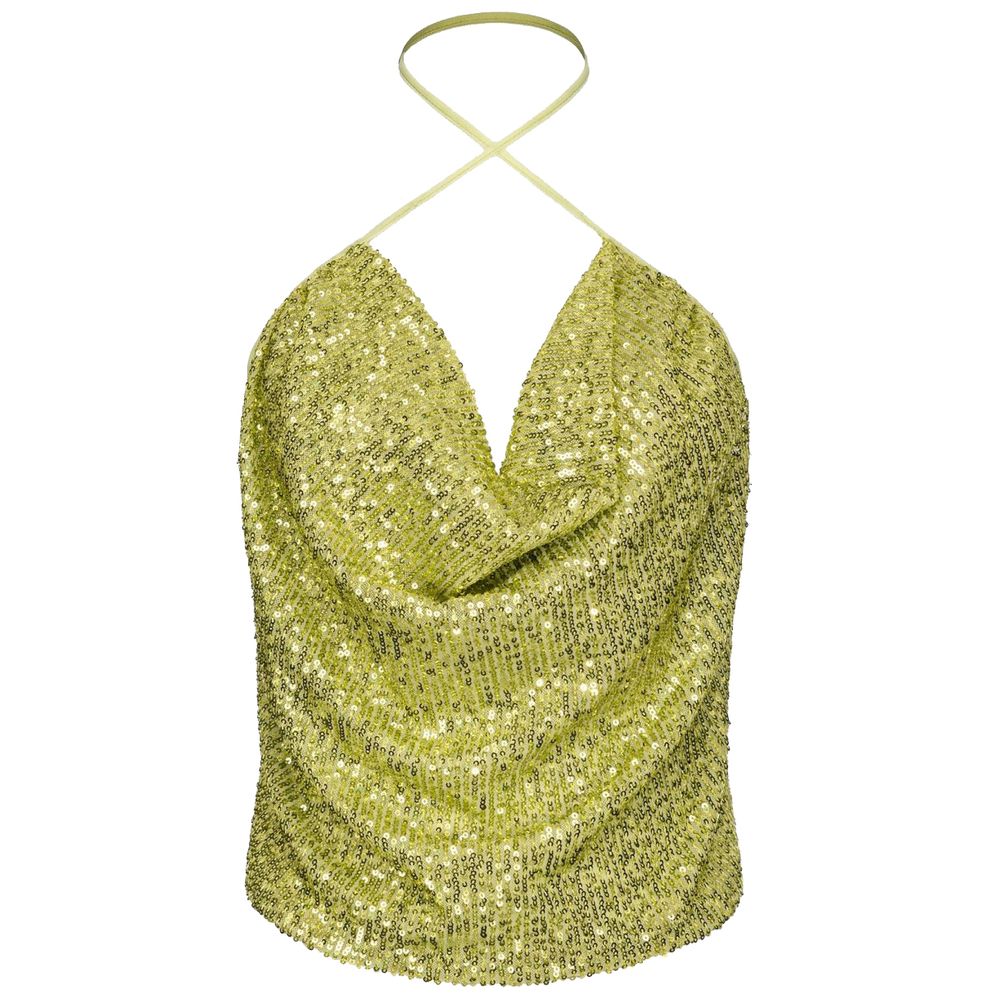 Green Polyester Tops & T-Shirt