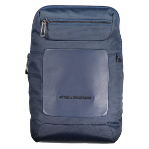 Blue Recycled Polyethylene Men Shoulder Bag