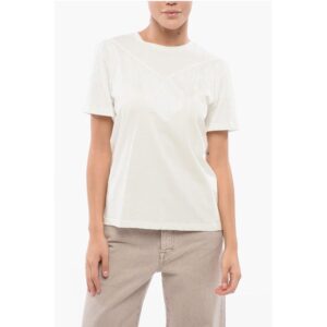 Cotton UNDER WORLD Crew-neck T-shirt with Fringes