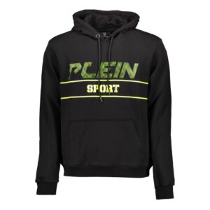 Black Cotton Men's Hooded Sweater