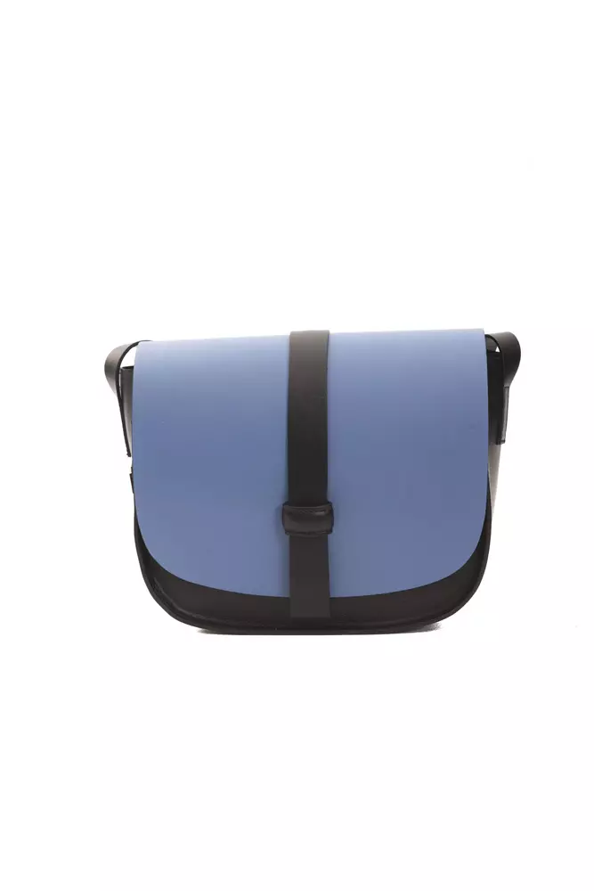 Blue Leather Women Crossbody