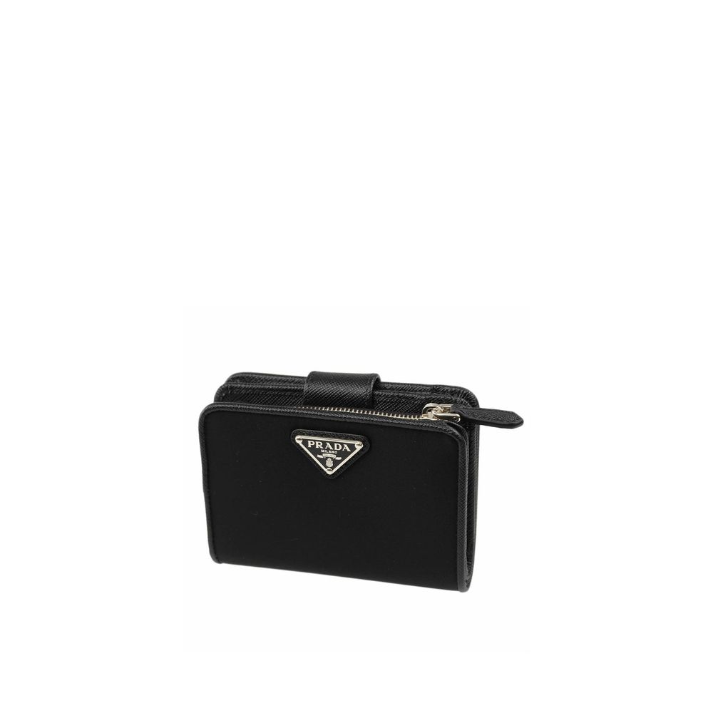 Nylon and Leather French Wallet