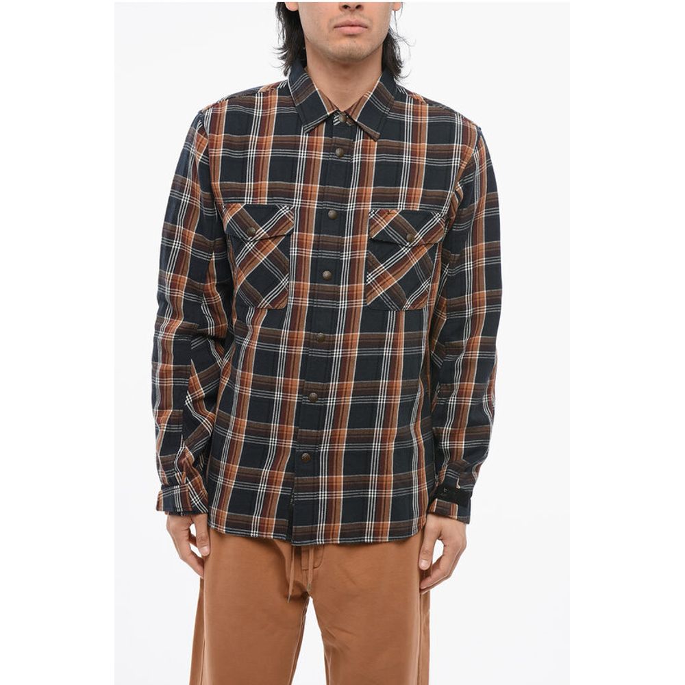 ICONS Cotton Flannel Saharan Overshirt with Tartan Motif