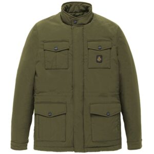 Green Nylon Men Jacket