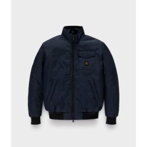 Blue Polyamide Men Jacket