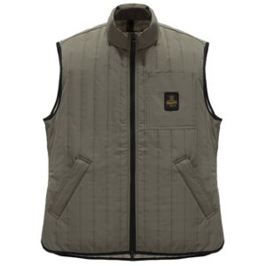 Gray Polyester Men Vest