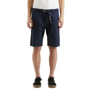 Elegant Blue Cotton Blend Shorts