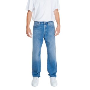 Blue Cotton Relaxed Fit Jean