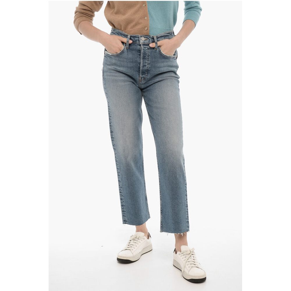 High-Waisted Straight Leg 70s STOVE PIPE Jeans 19cm
