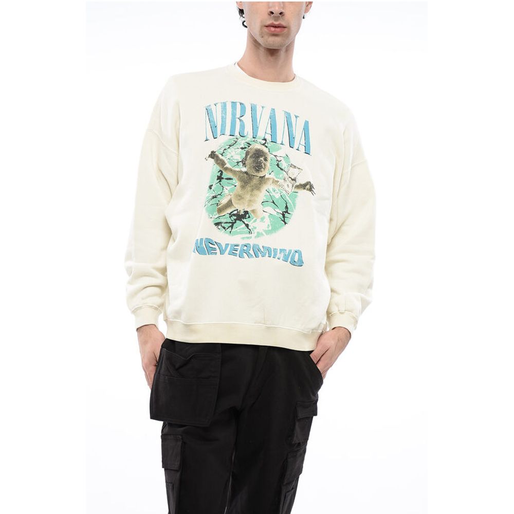 Oversized Fit NIRVANA NEVERMIND Crew-neck Sweatshirt