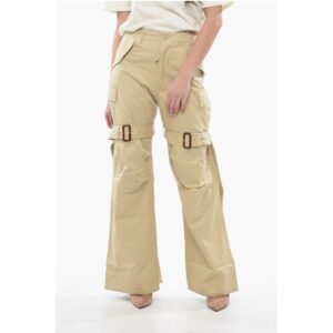 High Waisted Lightweight Cotton Cargo Pants
