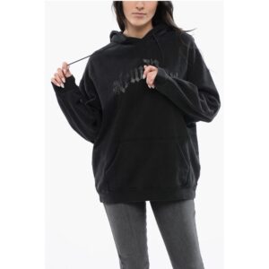 Oversized NEW YORK Hoodie with Ton Sur Ton Print
