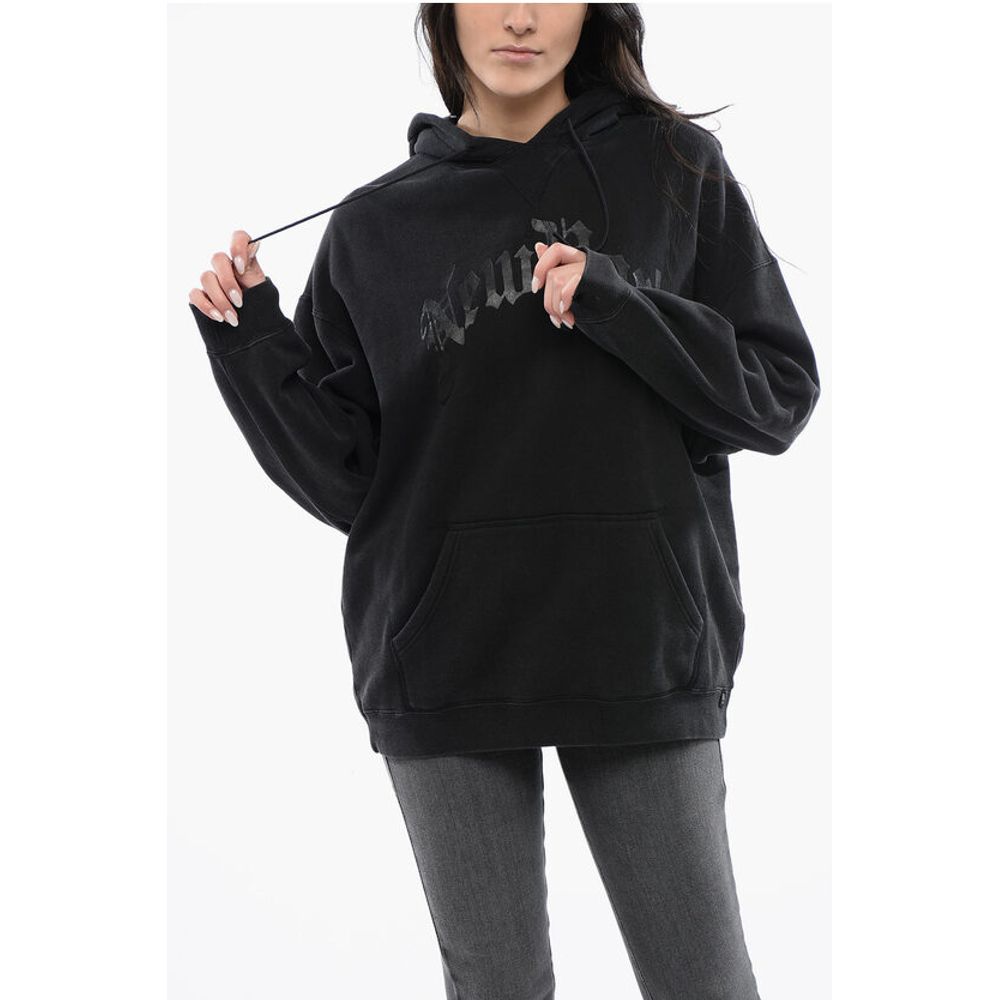 Oversized NEW YORK Hoodie with Ton Sur Ton Print