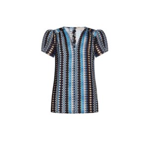 Turquoise Polyester Blouse