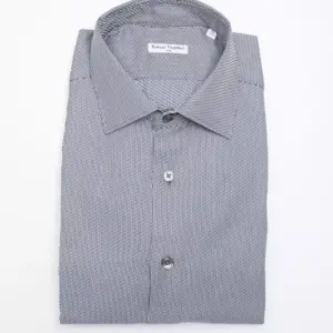 Blue Cotton Men Shirt