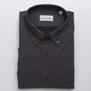 Black Cotton Men's Shirt