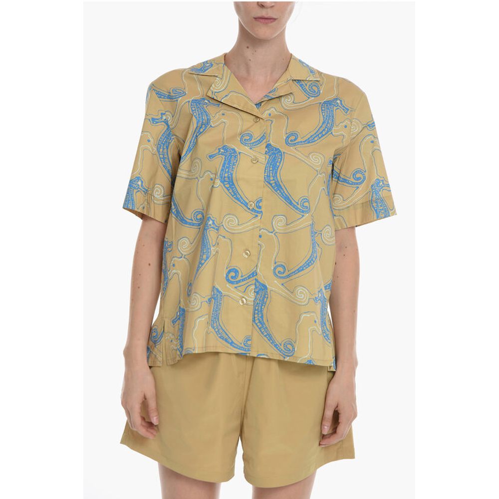 All-over Printed MALENE Shirt with Short Sleeve