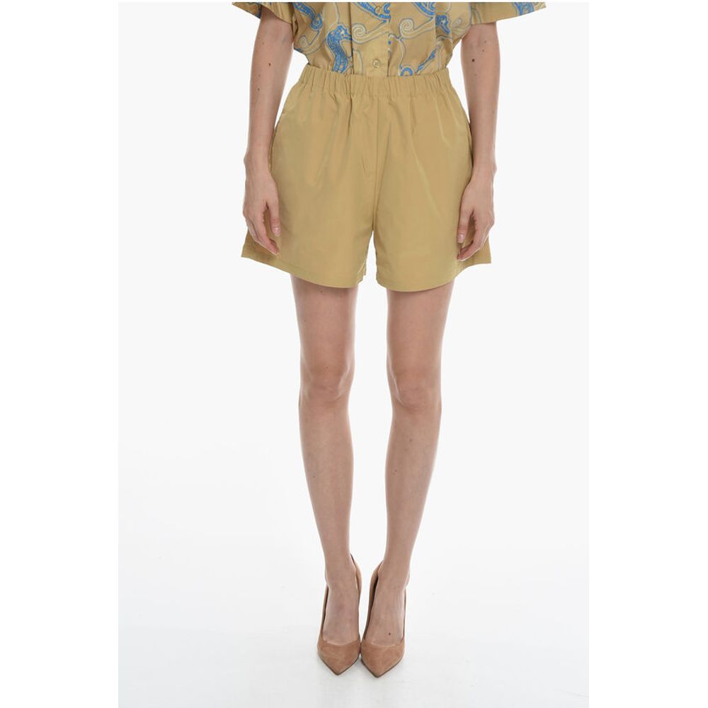 Drawstring Waist Solid Color MAREN Shorts