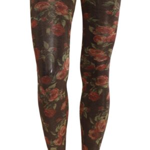 Floral Print Nylon Tights