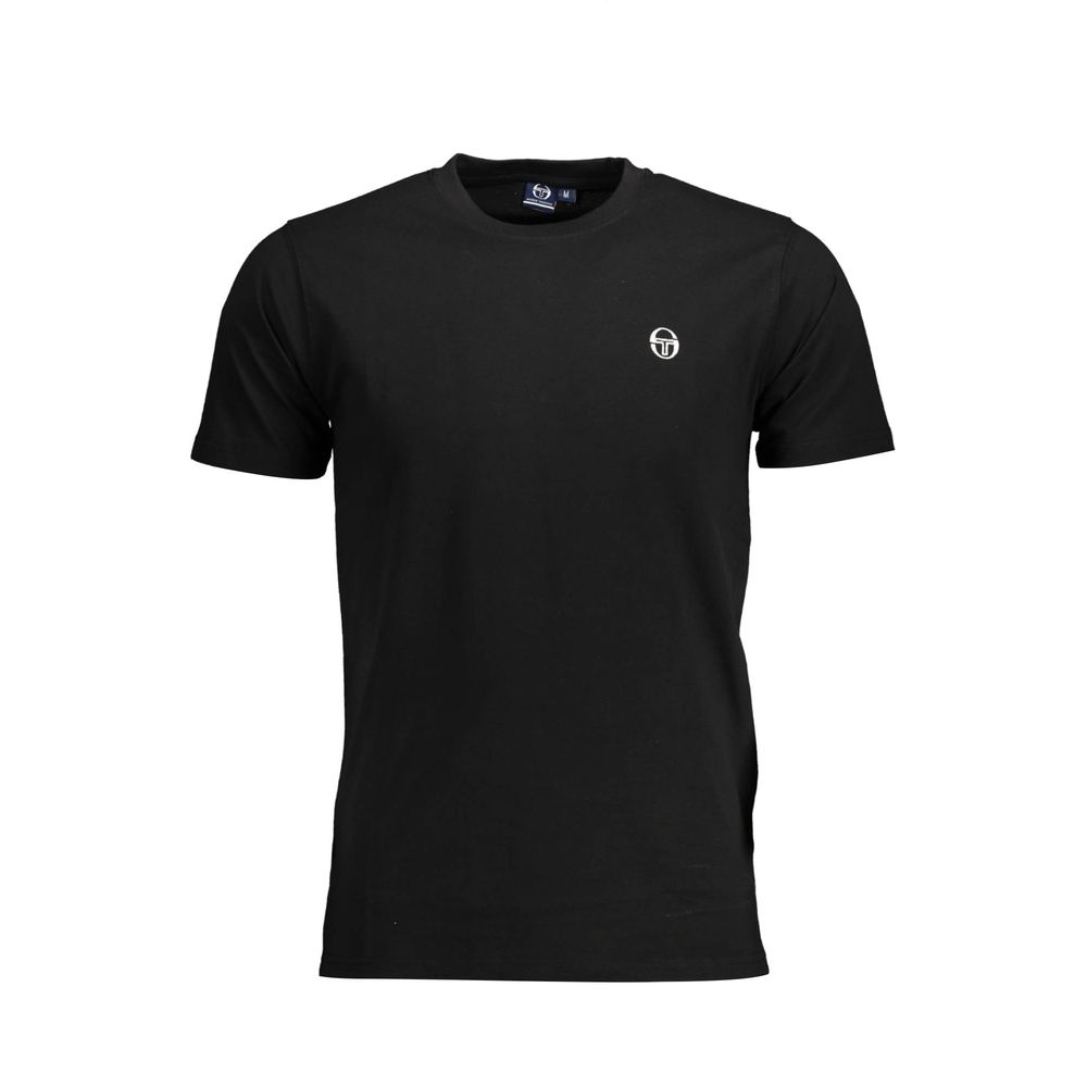 Black Cotton Men T-Shirt