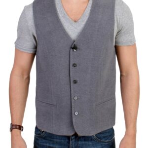 Chic Gray Casual Vest