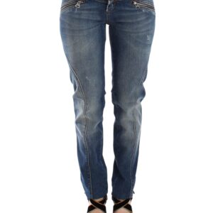Chic Slim-Fit Blue Denim Jeans