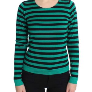 Elegant Striped Cashmere Silk Sweater