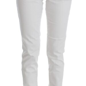 Chic White Slim Fit Denim