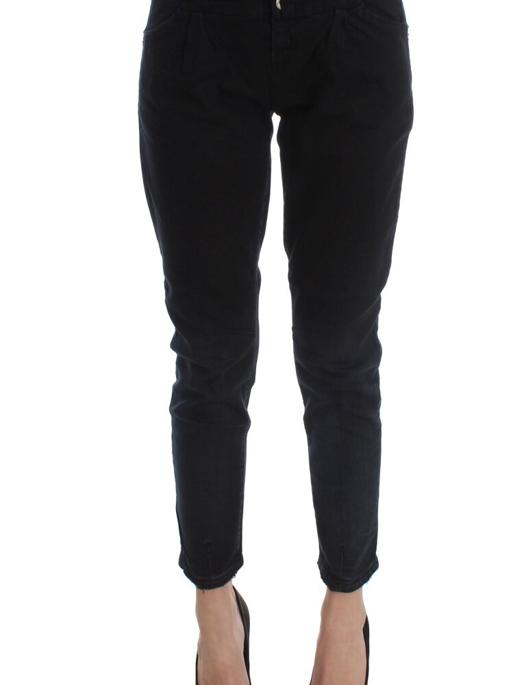 Sleek Slim Fit Black Denim Jeans