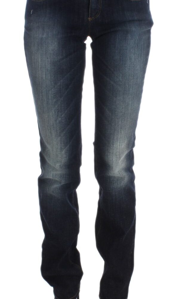 Sleek Slim Fit Blue Designer Jeans