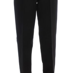 Chic Black Wide Leg Silk Blend Jeans