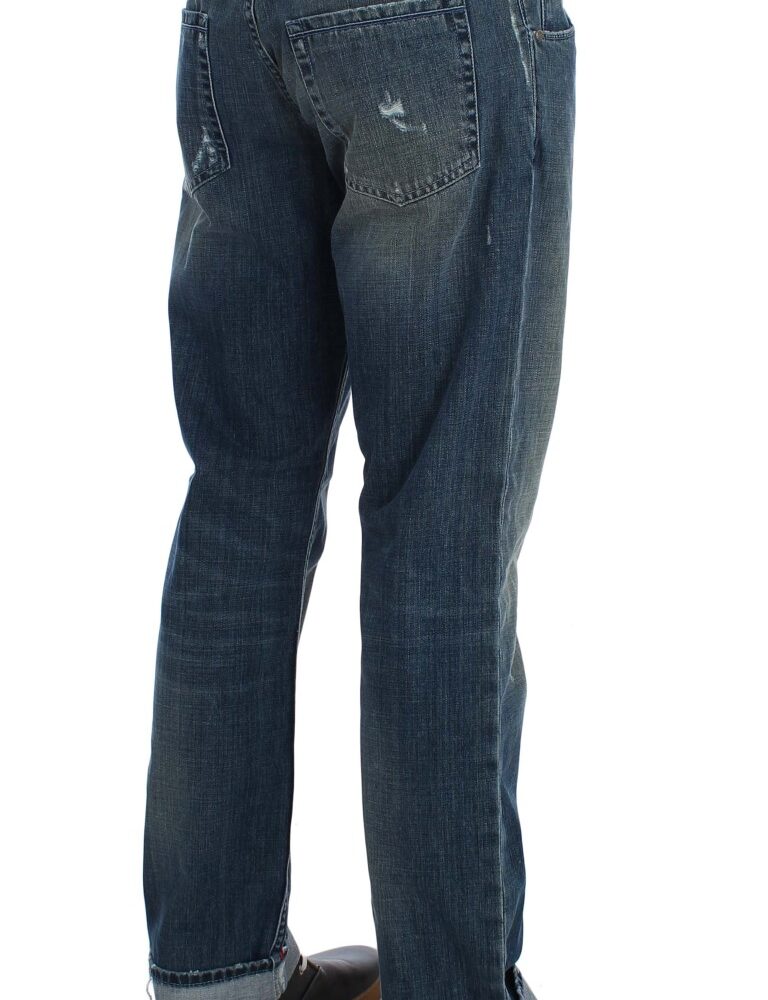Elegant Regular Fit Blue Wash Denim