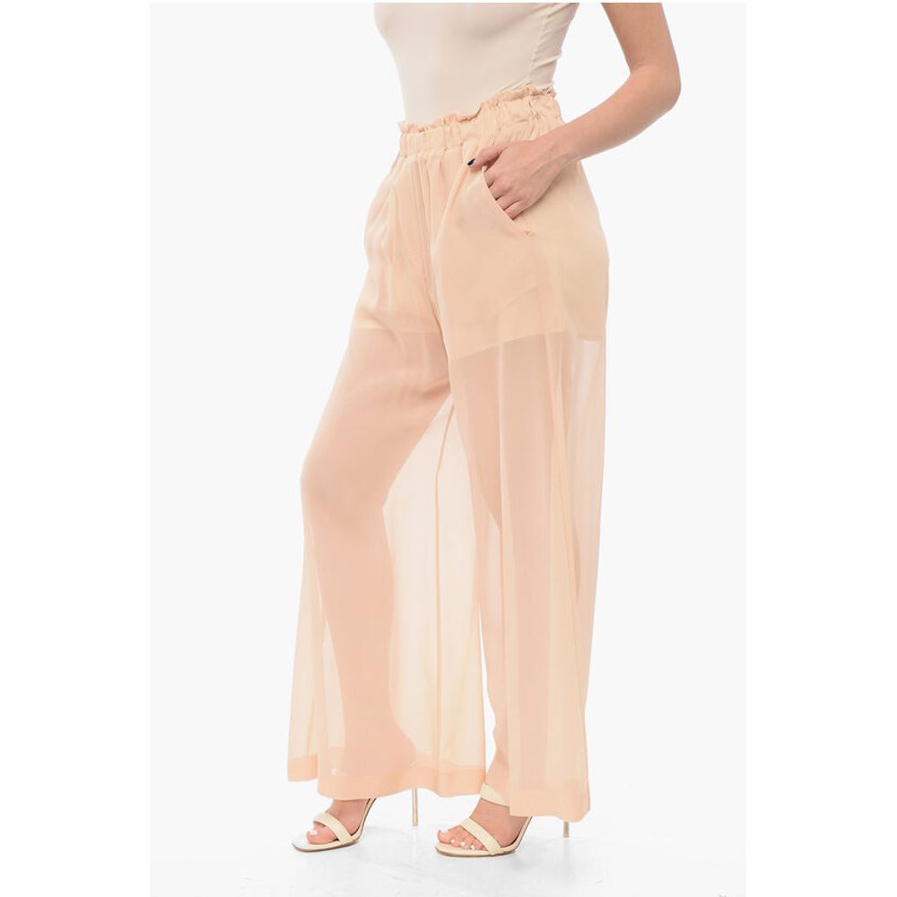 Chiffon Wide-leg Pants