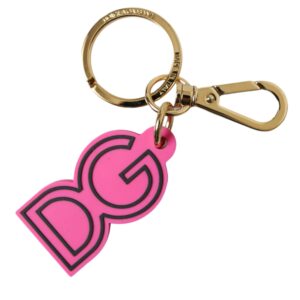 Chic Gold and Pink Keychain Elegance