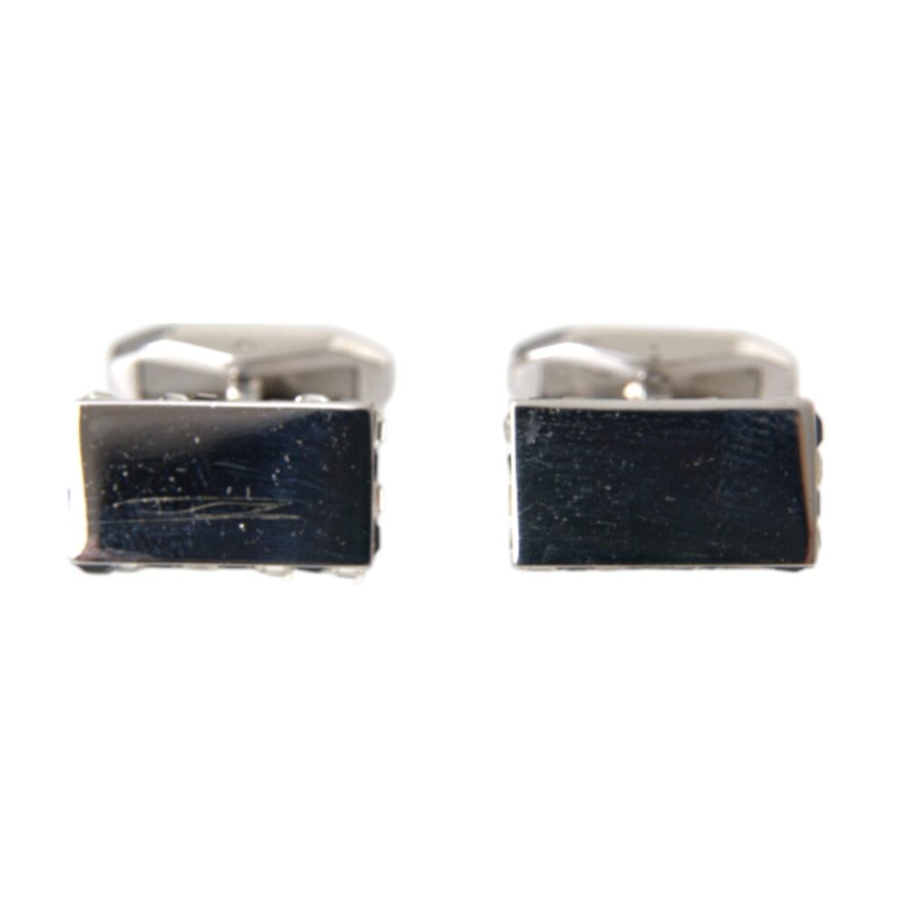 Silver Plated Metal Brass Pin Men Cufflinks