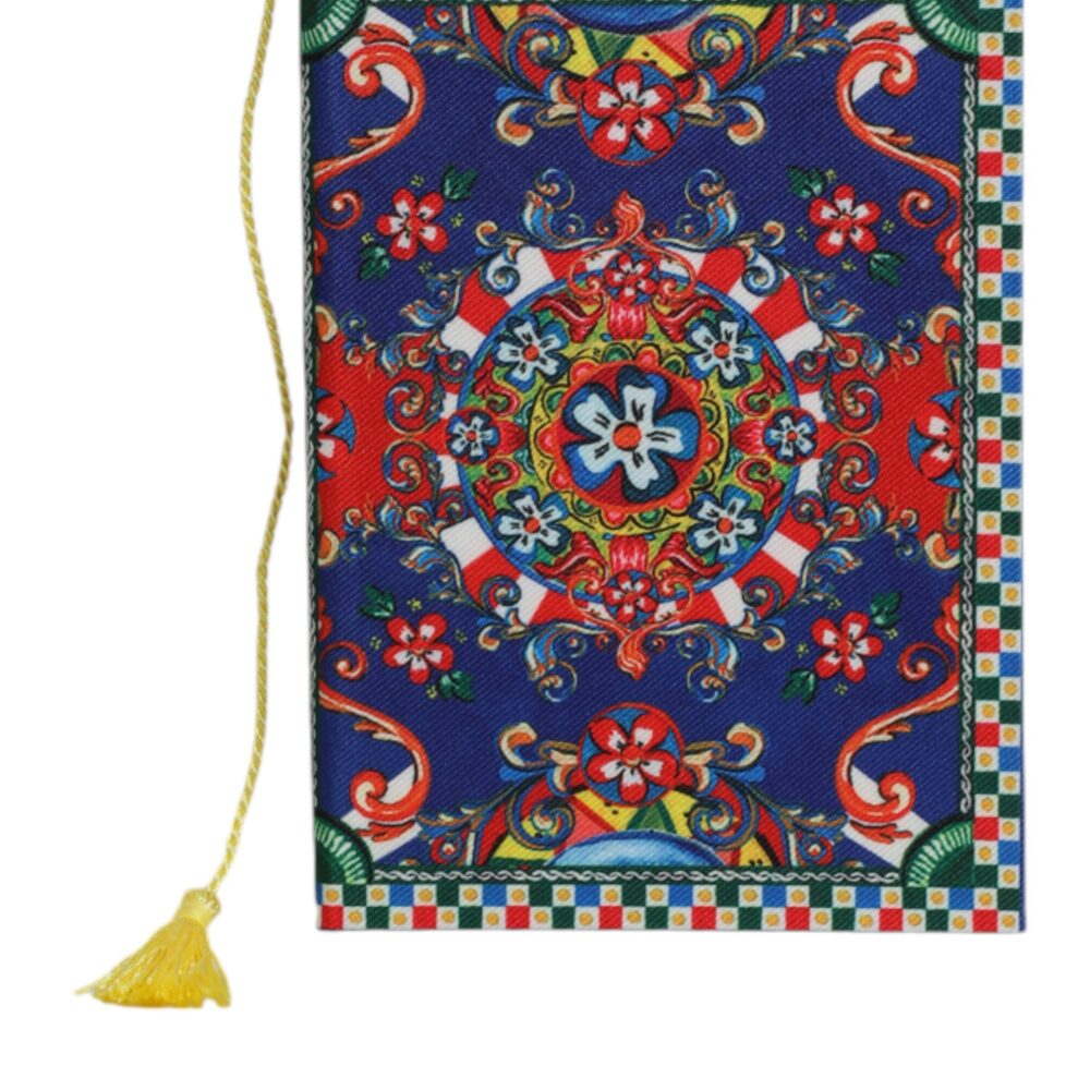 Multicolor Polyester Carretto Siciliano Print Notebook