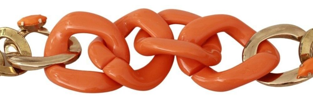 Ermanno Scervino Orange Statement Bracelet