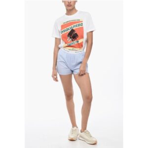 Shorts CASSIE WOMAN in Tinta Unita con Banda Elastica Logata
