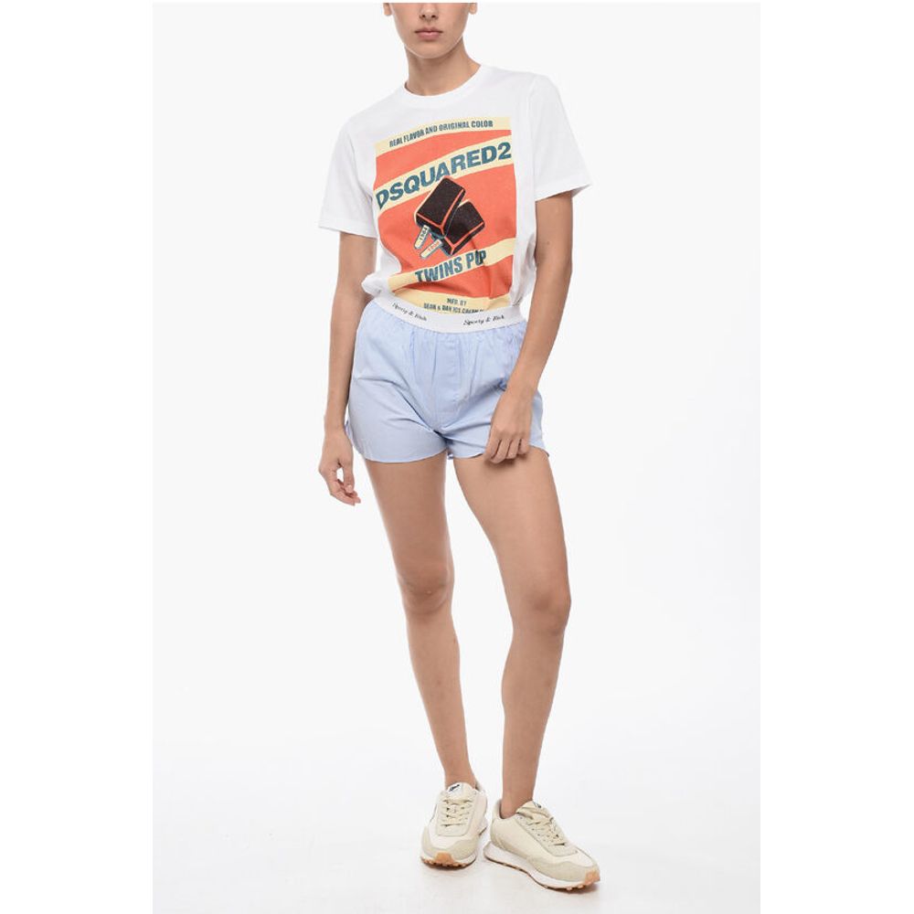 Shorts CASSIE WOMAN in Tinta Unita con Banda Elastica Logata
