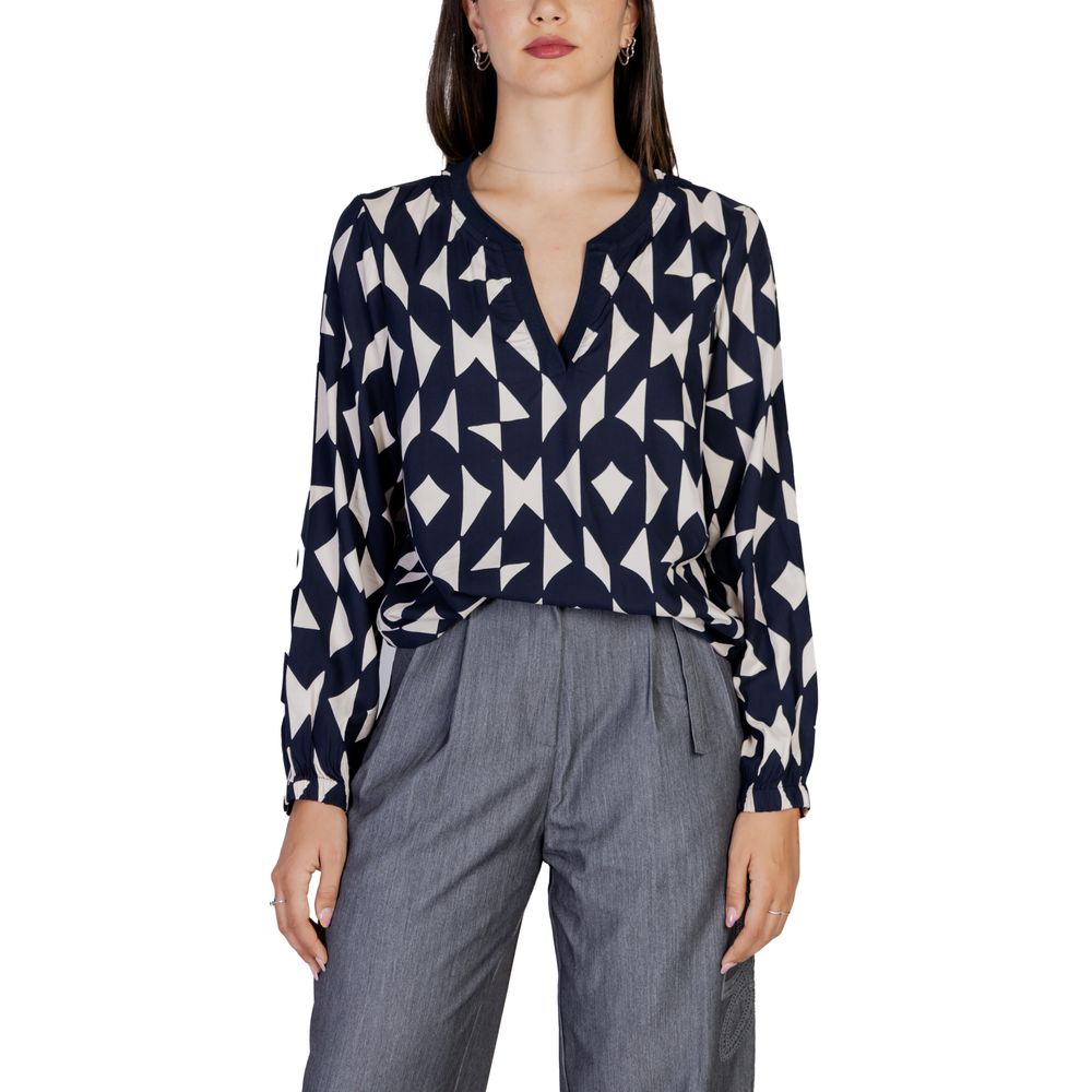 Blue Viscose Blouse