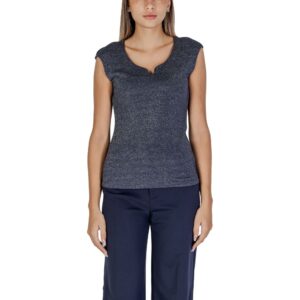 Blue Viscose Tank Top