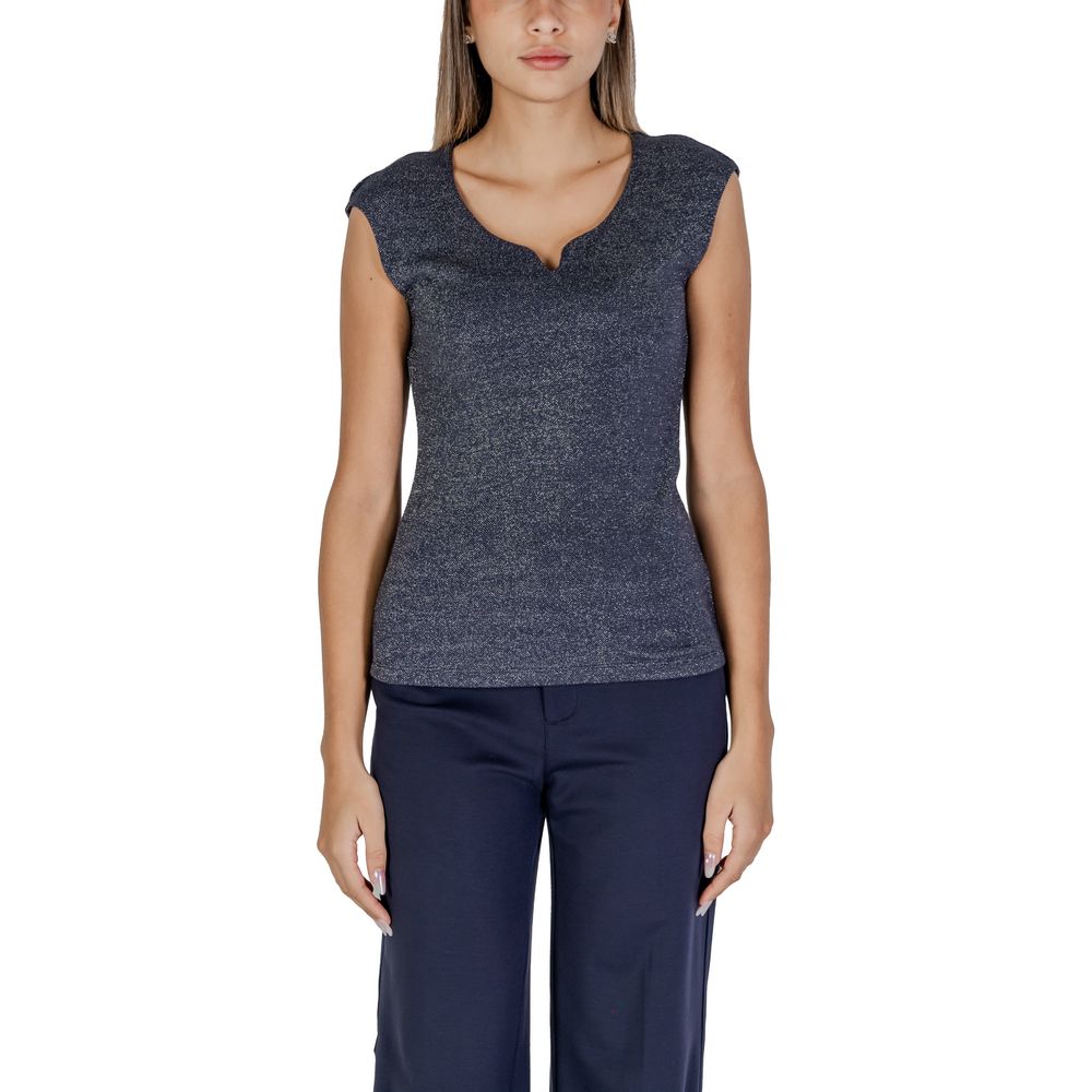 Blue Viscose Tank Top