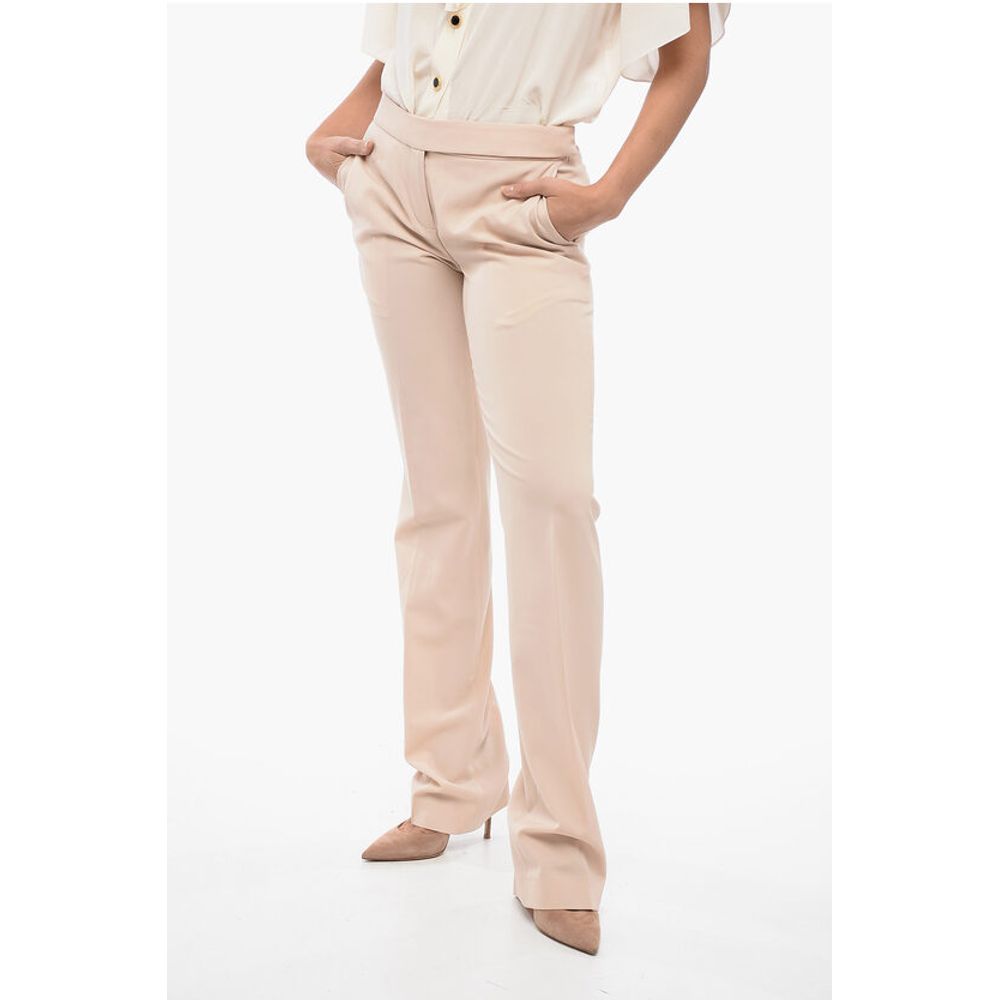 Tailored Low-Waist Pants with Slim Fit