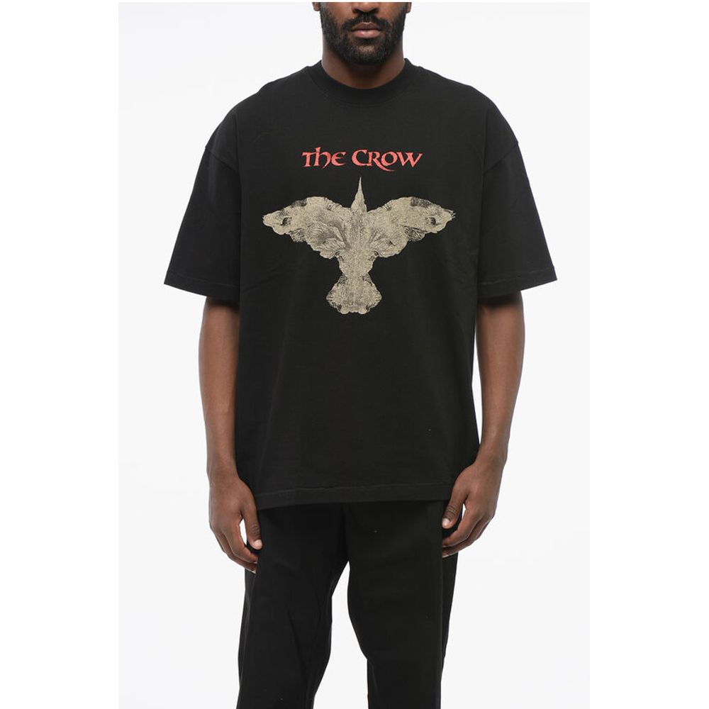 Printed THE CROW Crew-neck T-Shirt