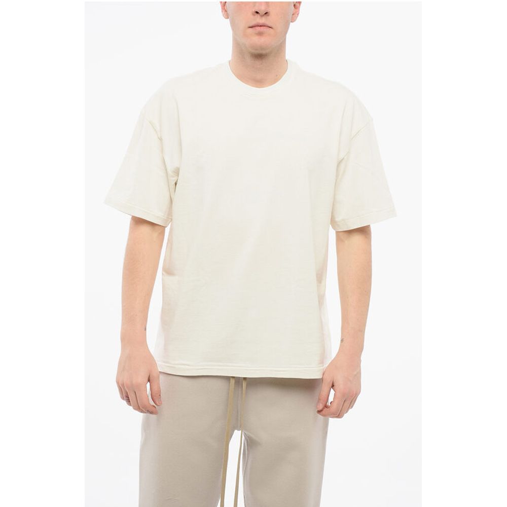 Solid Color VINTAGE STUDIO Crew-neck T-Shirt