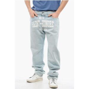 Straight Leg SAINT HONORE Jeans with Frontal Print 22cm